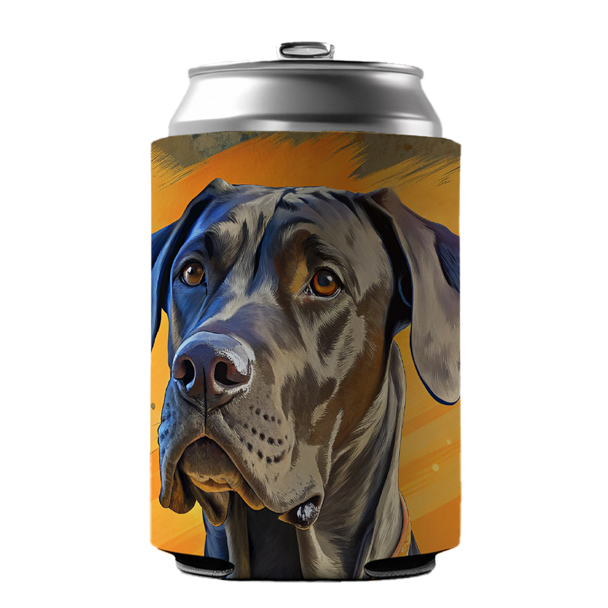 Great Dane Dog Pop Art Can Cooler Beer Soda Drink Insulated Holder Sleeve Hugger
