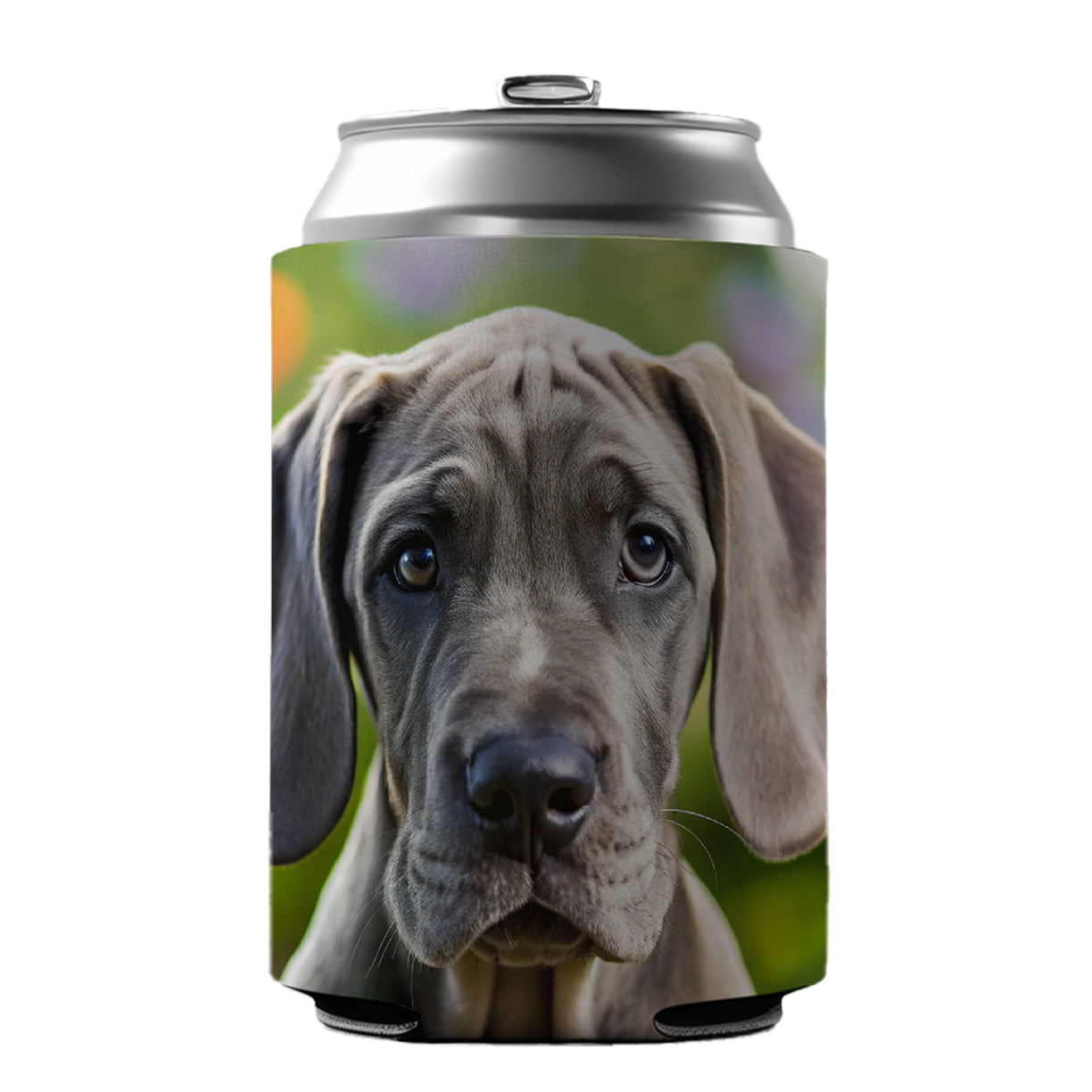 Great Dane Dog Puppy Photo Can Cooler Beer Soda Drink Insulated Holder Sleeve Hugger