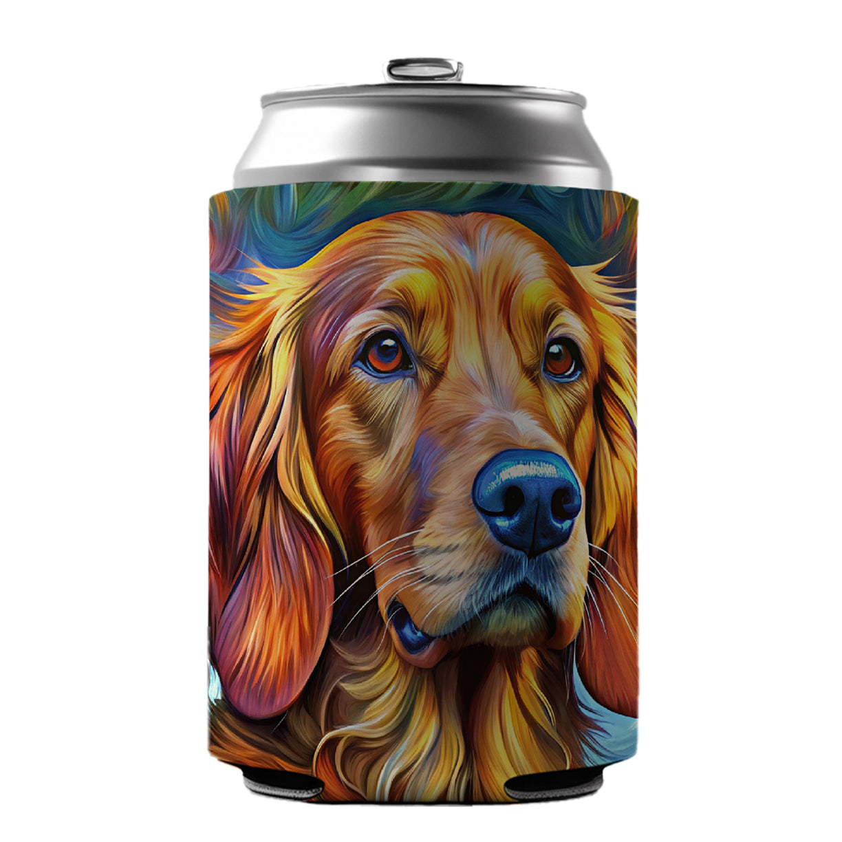 Irish Setter Dog Expressionism Art Can Cooler Beer Soda Drink Insulated Holder Sleeve Hugger