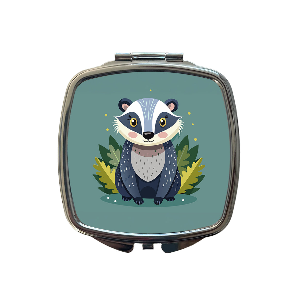Badger Cute Small Travel Purse Handbag Pocket Makeup Compact Mirror