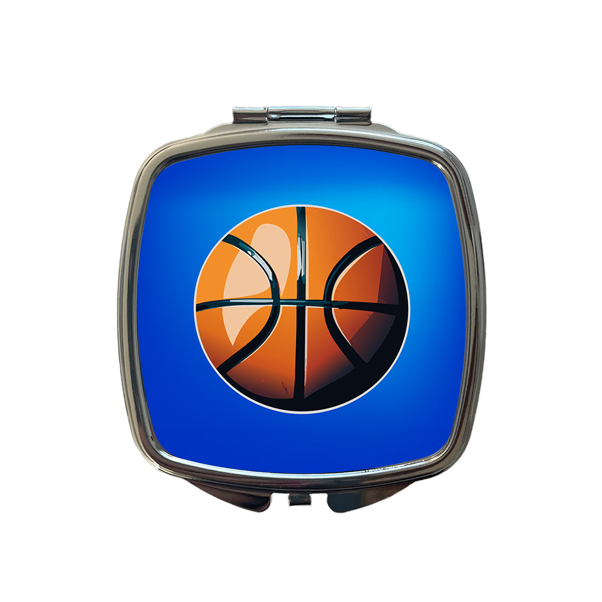 Basketball Sport Small Travel Purse Handbag Pocket Makeup Compact Mirror