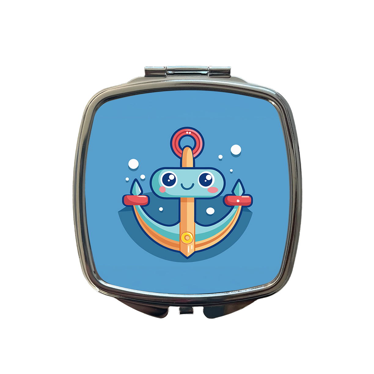 Boat Anchor Cute Small Travel Purse Handbag Pocket Makeup Compact Mirror