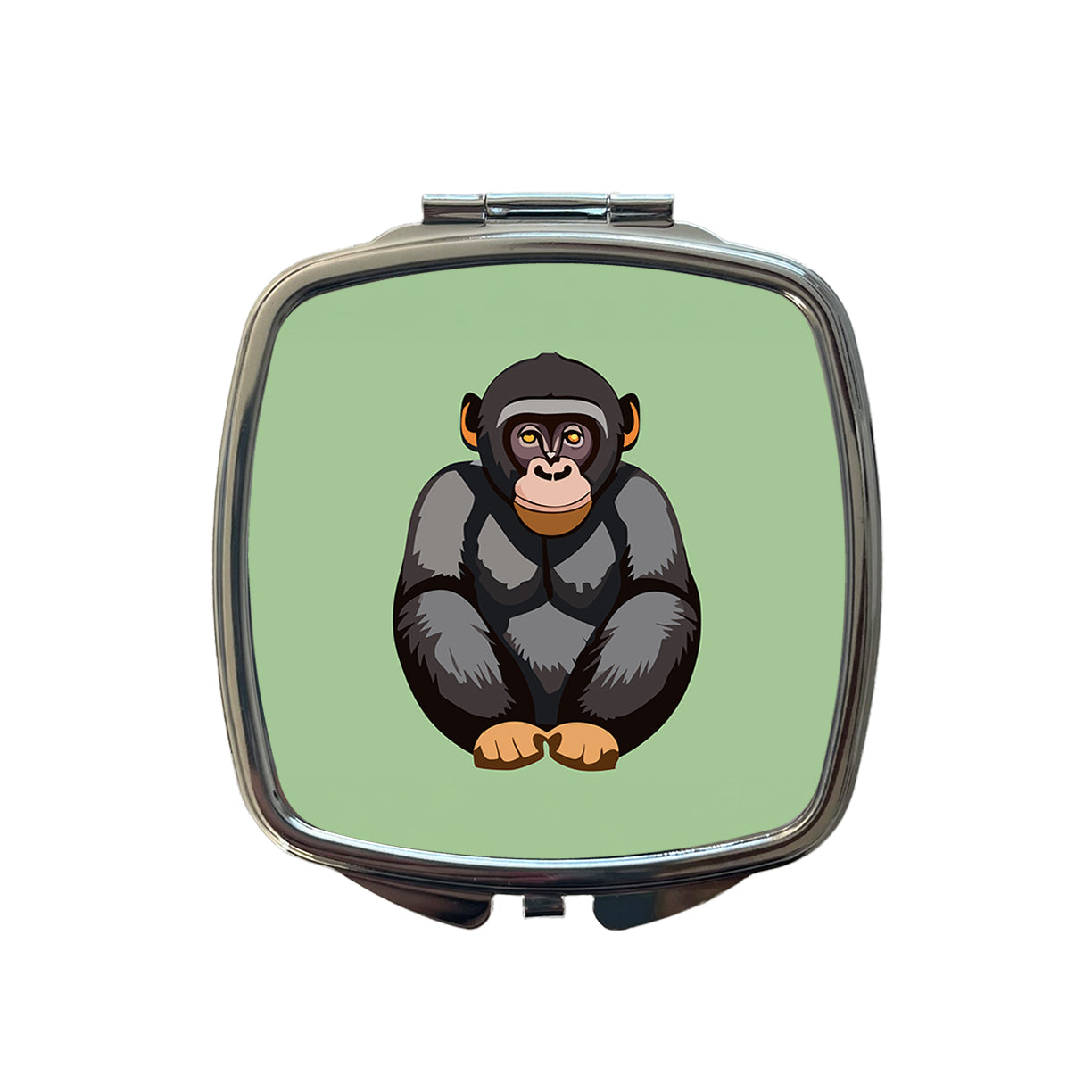 Bonobo Pygmy Chimpanzee Primate Africa Small Travel Purse Handbag Pocket Makeup Compact Mirror