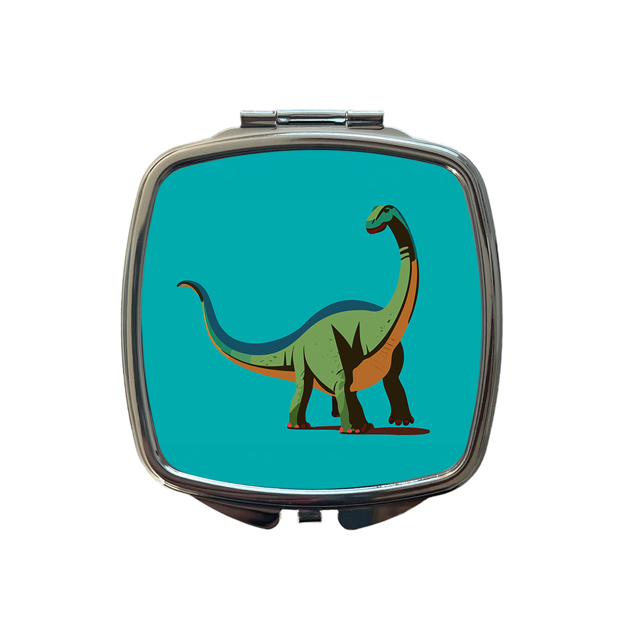 Brontosaurus Dinosaur Small Travel Purse Handbag Pocket Makeup Compact Mirror