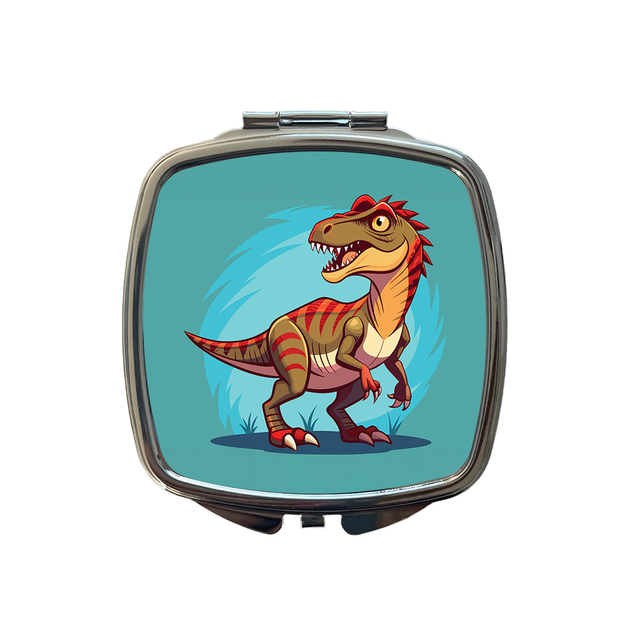 Carnotaurus Dinosaur Small Travel Purse Handbag Pocket Makeup Compact Mirror
