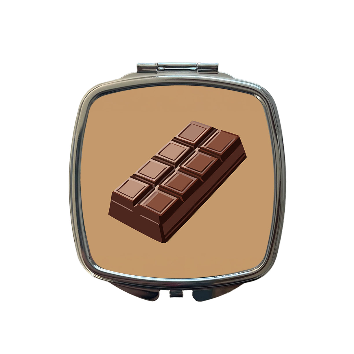 Chocolate Bar Candy Small Travel Purse Handbag Pocket Makeup Compact Mirror