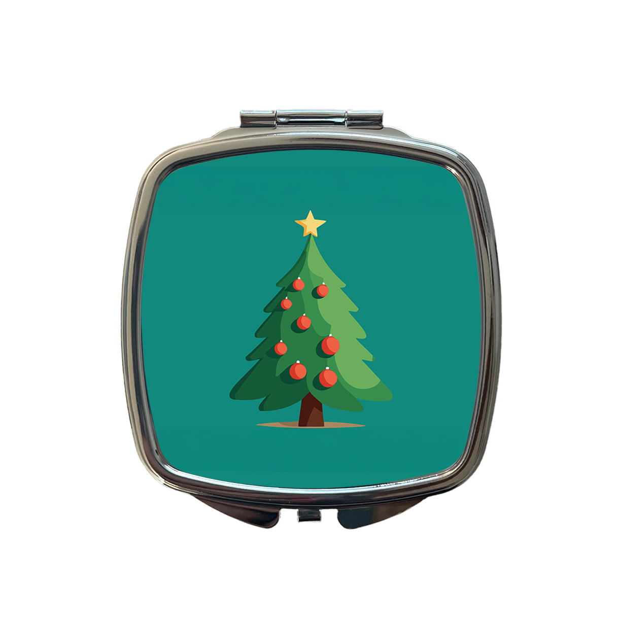 Christmas Tree Cute Small Travel Purse Handbag Pocket Makeup Compact Mirror