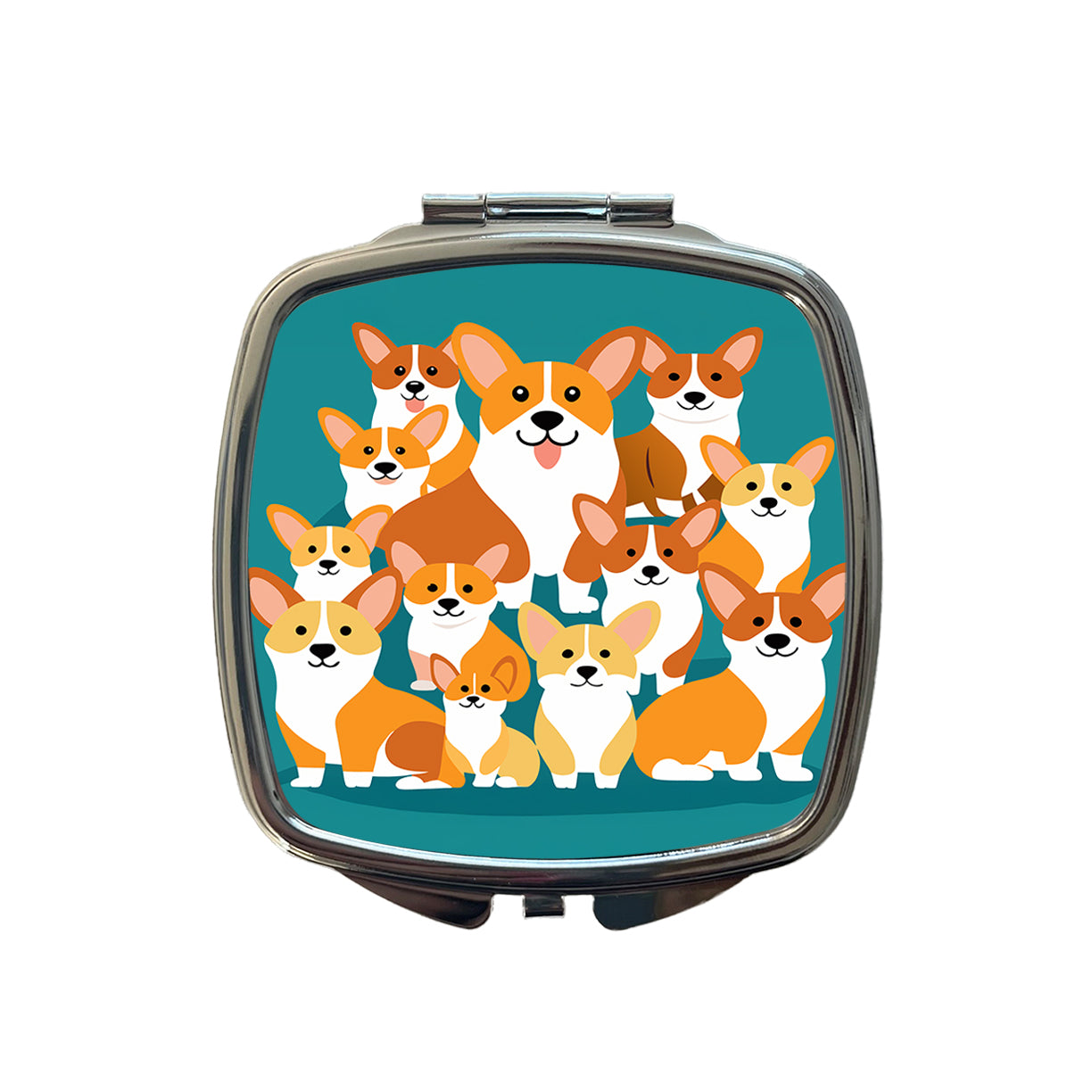 Corgis Dogs Oodles Small Travel Purse Handbag Pocket Makeup Compact Mirror