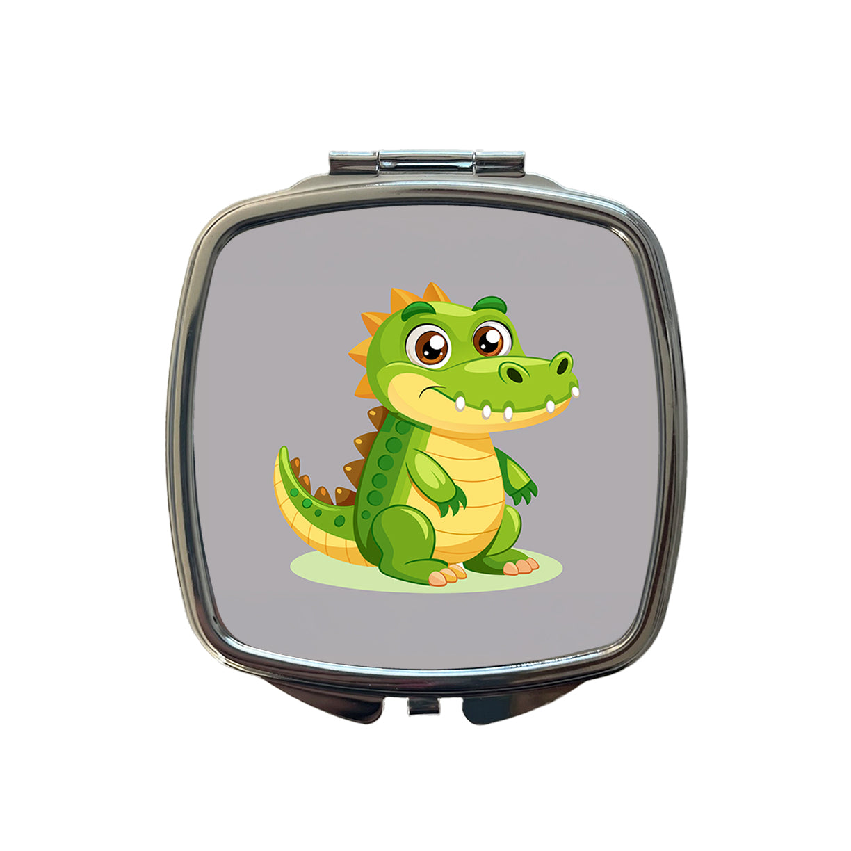 Crocodile Alligator Cute Small Travel Purse Handbag Pocket Makeup Compact Mirror