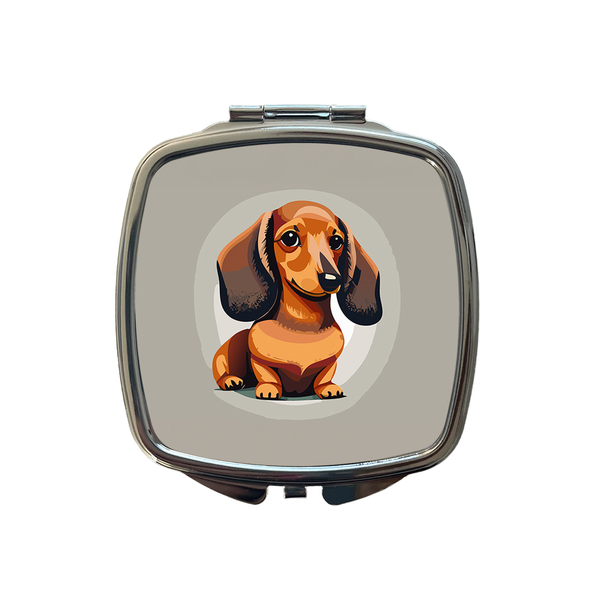 Dachshund Dog Cute Small Travel Purse Handbag Pocket Makeup Compact Mirror