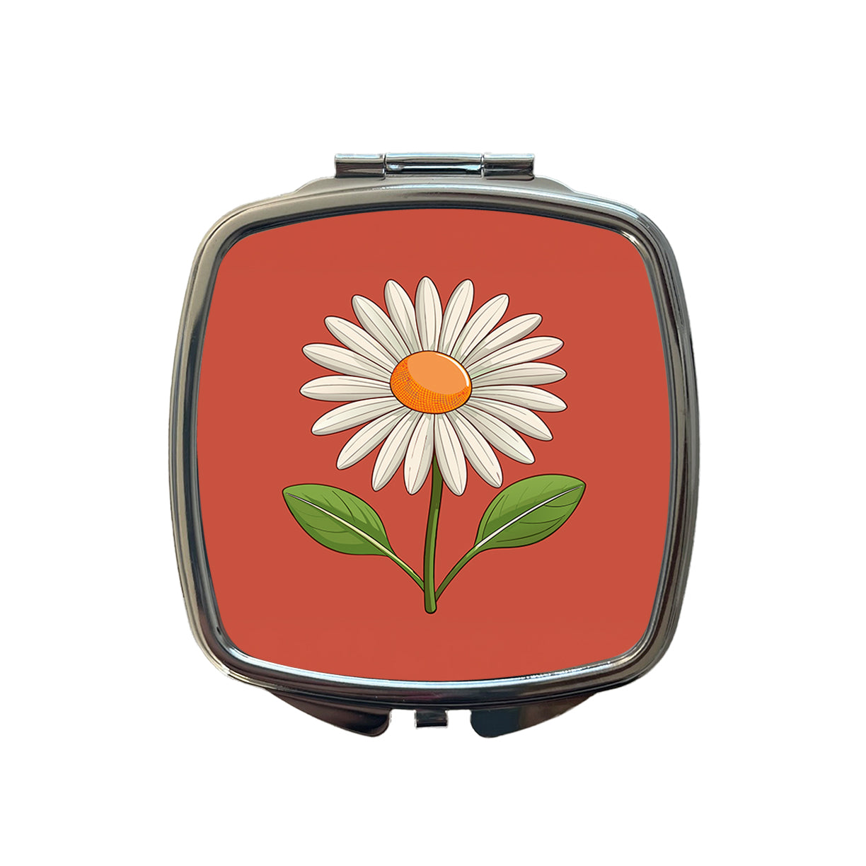Daisy Flower Cute Small Travel Purse Handbag Pocket Makeup Compact Mirror