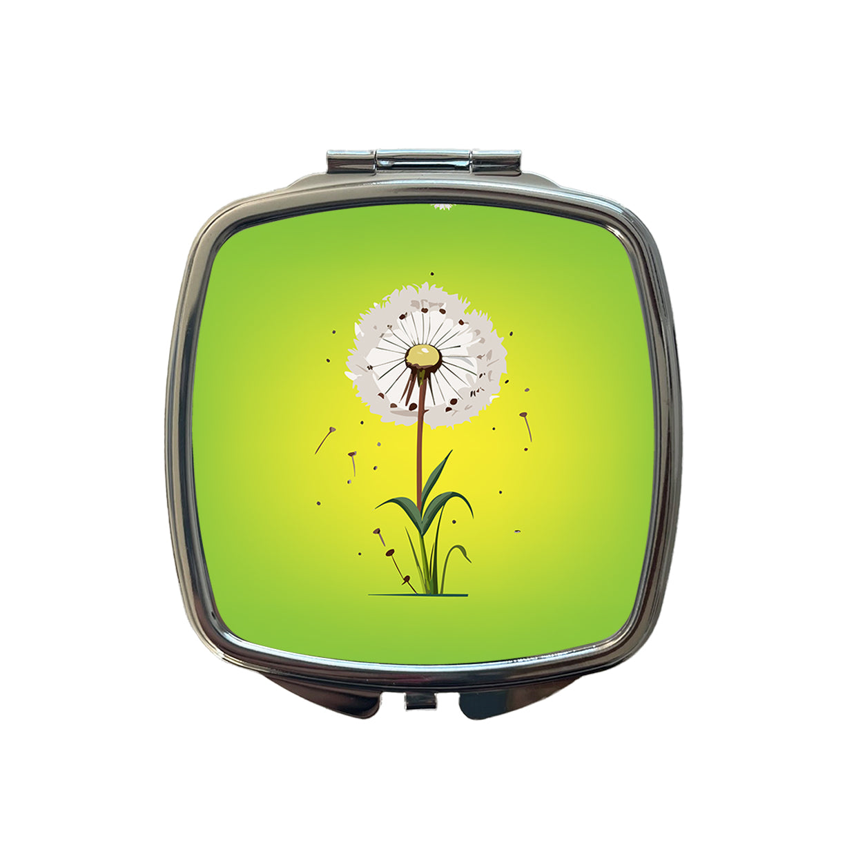 Dandelion Weed Flower Small Travel Purse Handbag Pocket Makeup Compact Mirror