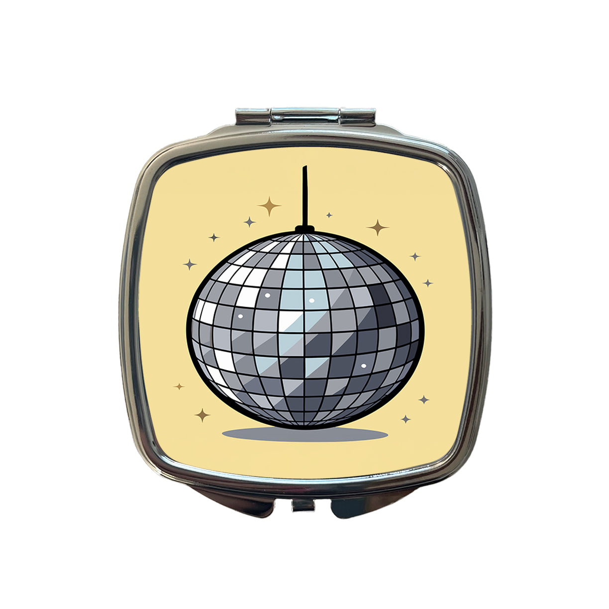 Disco Ball Small Travel Purse Handbag Pocket Makeup Compact Mirror
