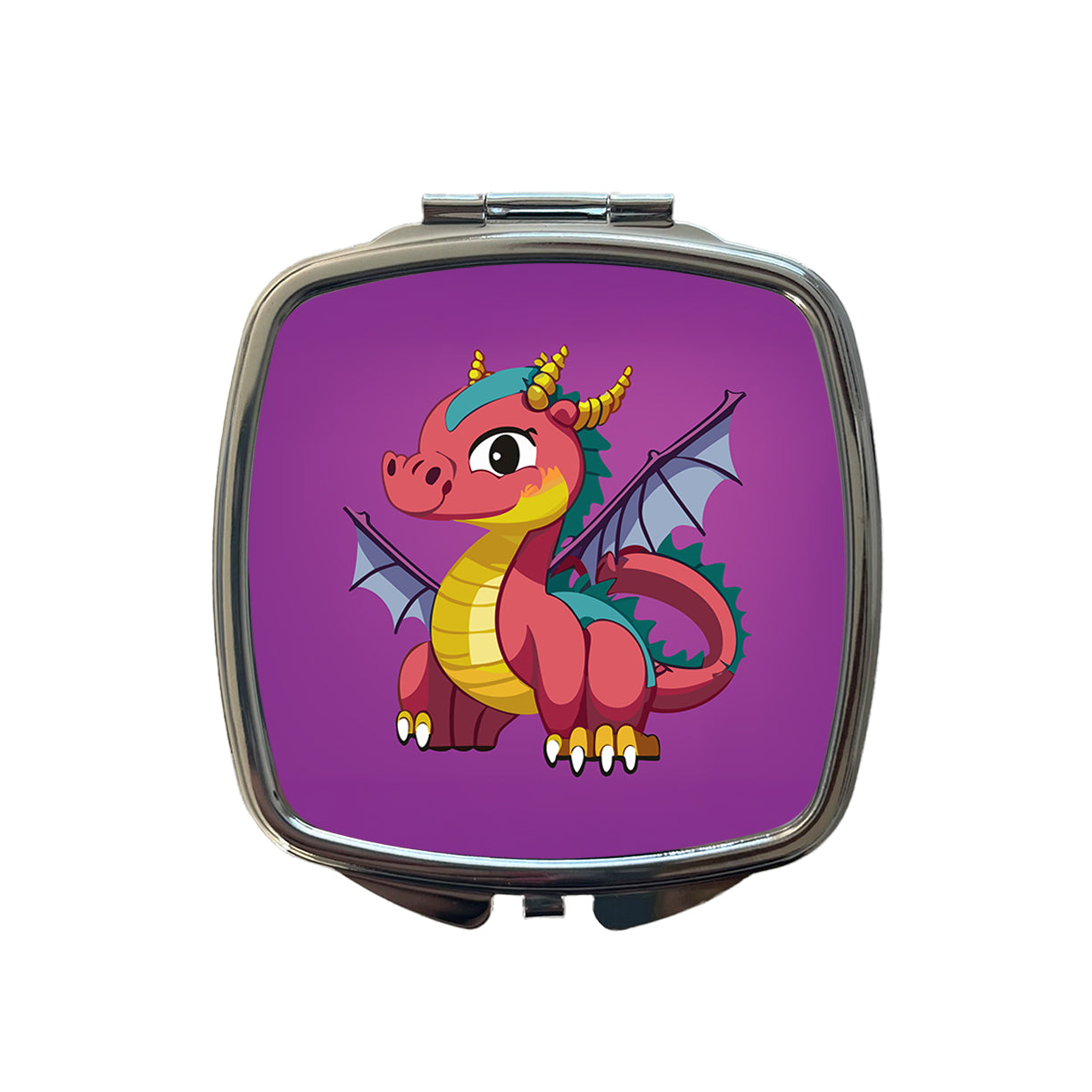 Dragon Colorful Small Travel Purse Handbag Pocket Makeup Compact Mirror