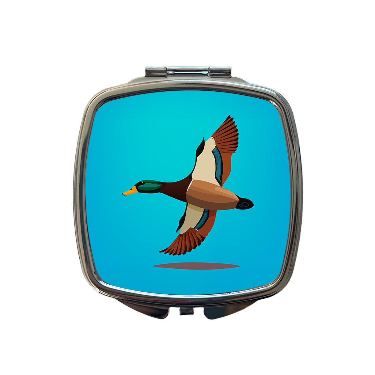 Duck Mallard Flying Hunting Small Travel Purse Handbag Pocket Makeup Compact Mirror
