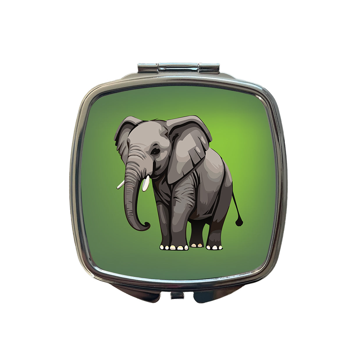 Elephant with Tusks Majestic Small Travel Purse Handbag Pocket Makeup Compact Mirror