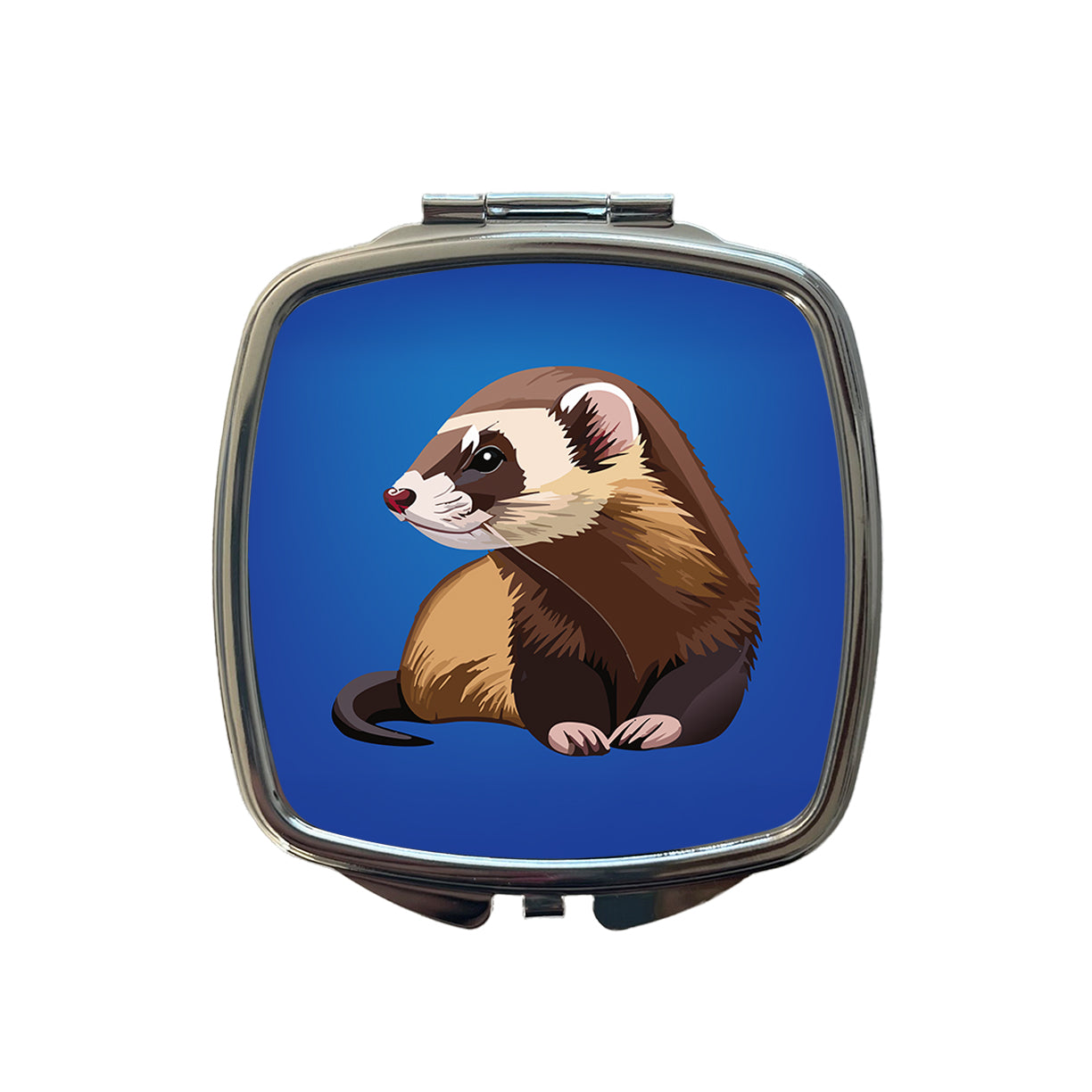Ferret Friend Small Travel Purse Handbag Pocket Makeup Compact Mirror