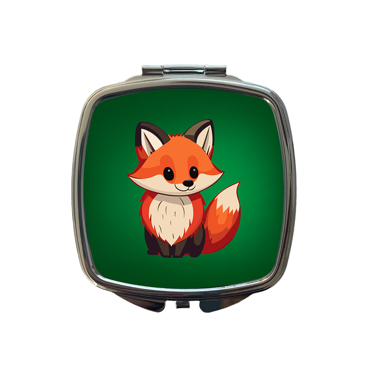 Fox Standing Small Travel Purse Handbag Pocket Makeup Compact Mirror
