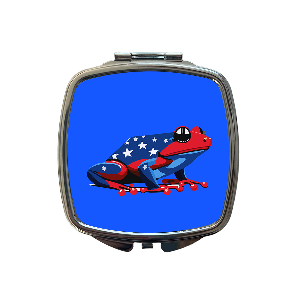 Frog Patriotic Small Travel Purse Handbag Pocket Makeup Compact Mirror