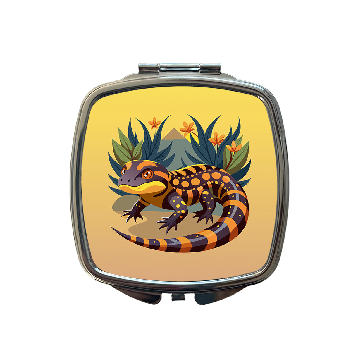 Gila Monster Small Travel Purse Handbag Pocket Makeup Compact Mirror
