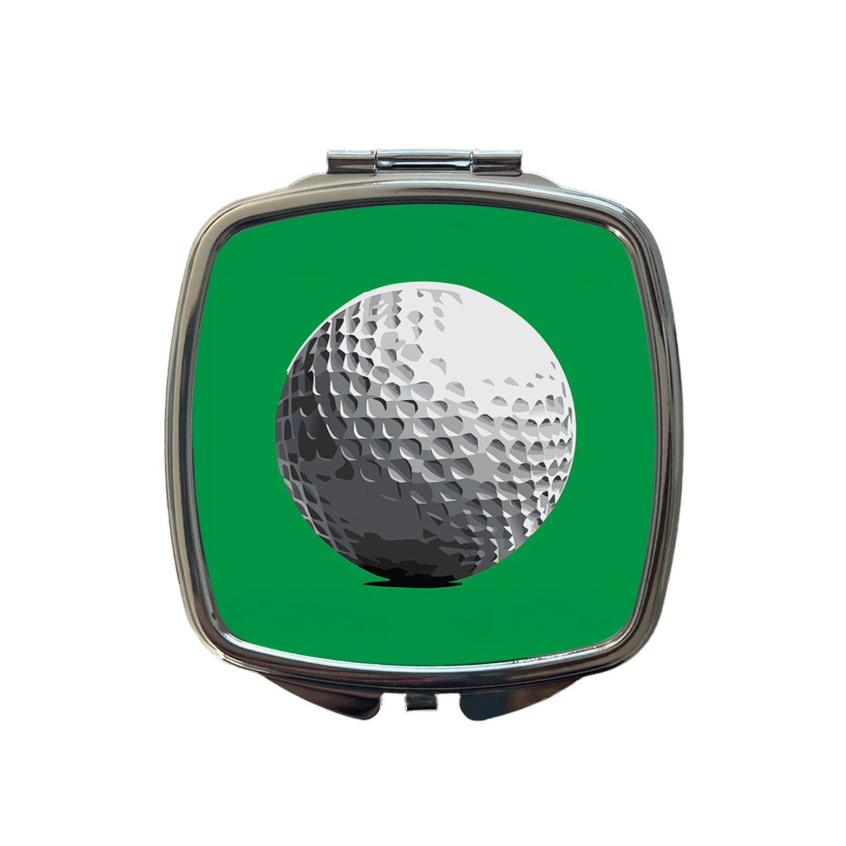 Golf Ball Golfing Sport Small Travel Purse Handbag Pocket Makeup Compact Mirror