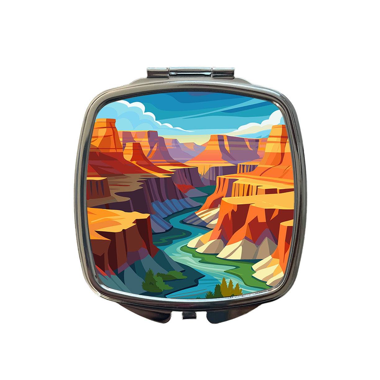 Grand Canyon Travel Small Travel Purse Handbag Pocket Makeup Compact Mirror