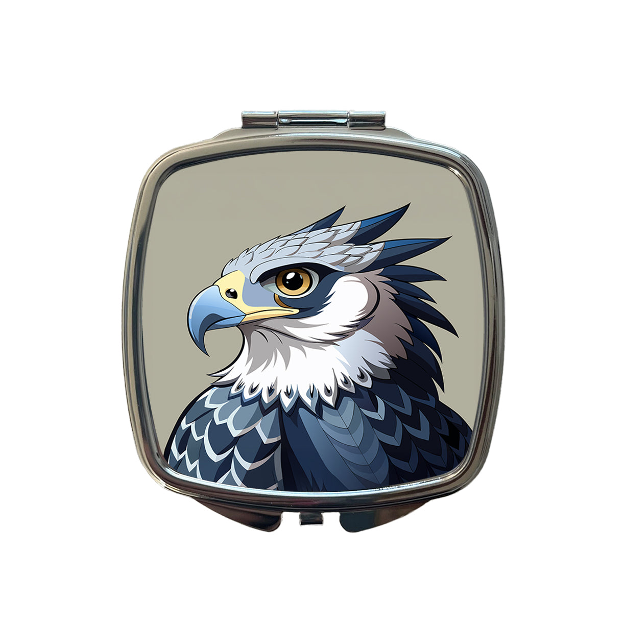 Harpy Eagle Profile Small Travel Purse Handbag Pocket Makeup Compact Mirror