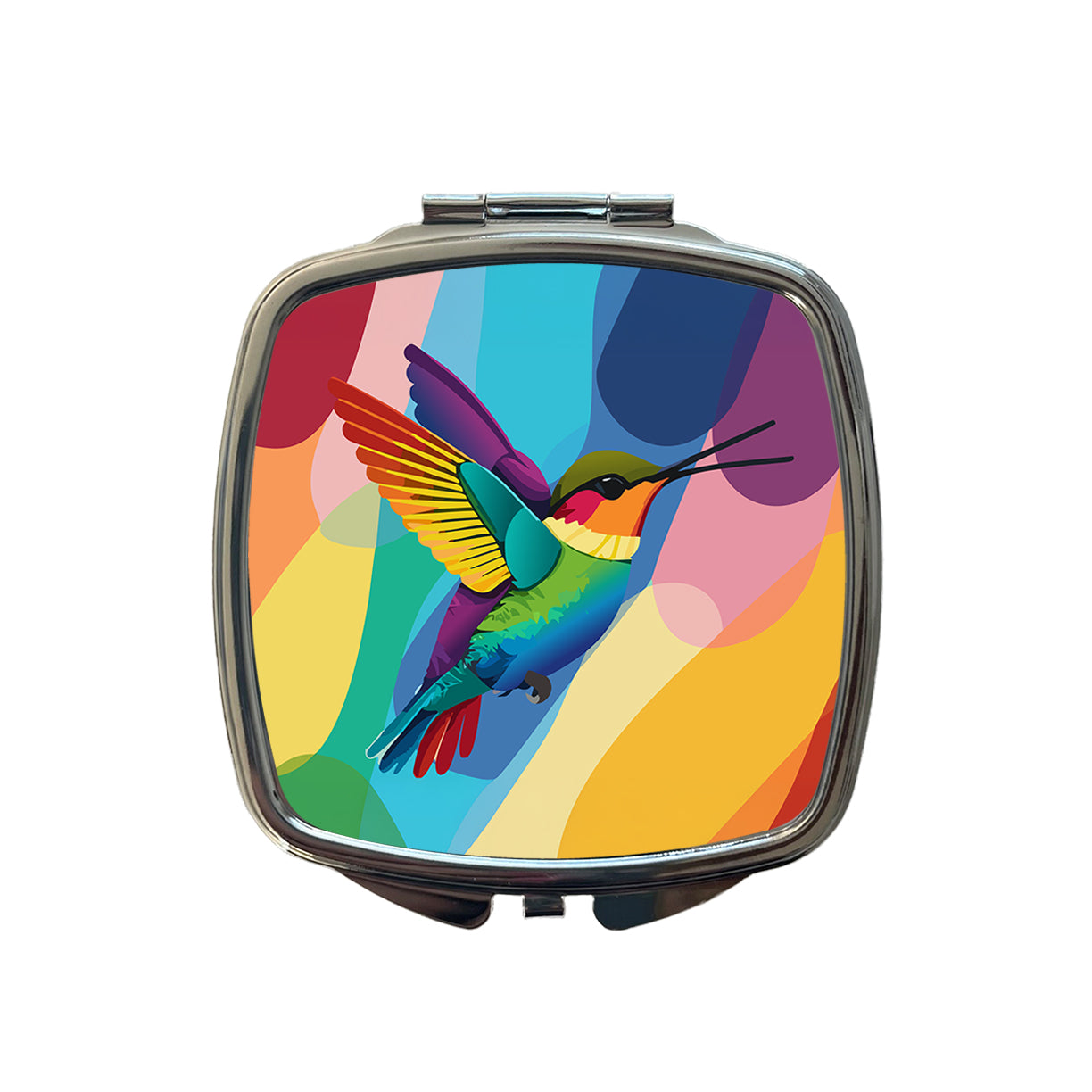 Hummingbird Rainbow Small Travel Purse Handbag Pocket Makeup Compact Mirror