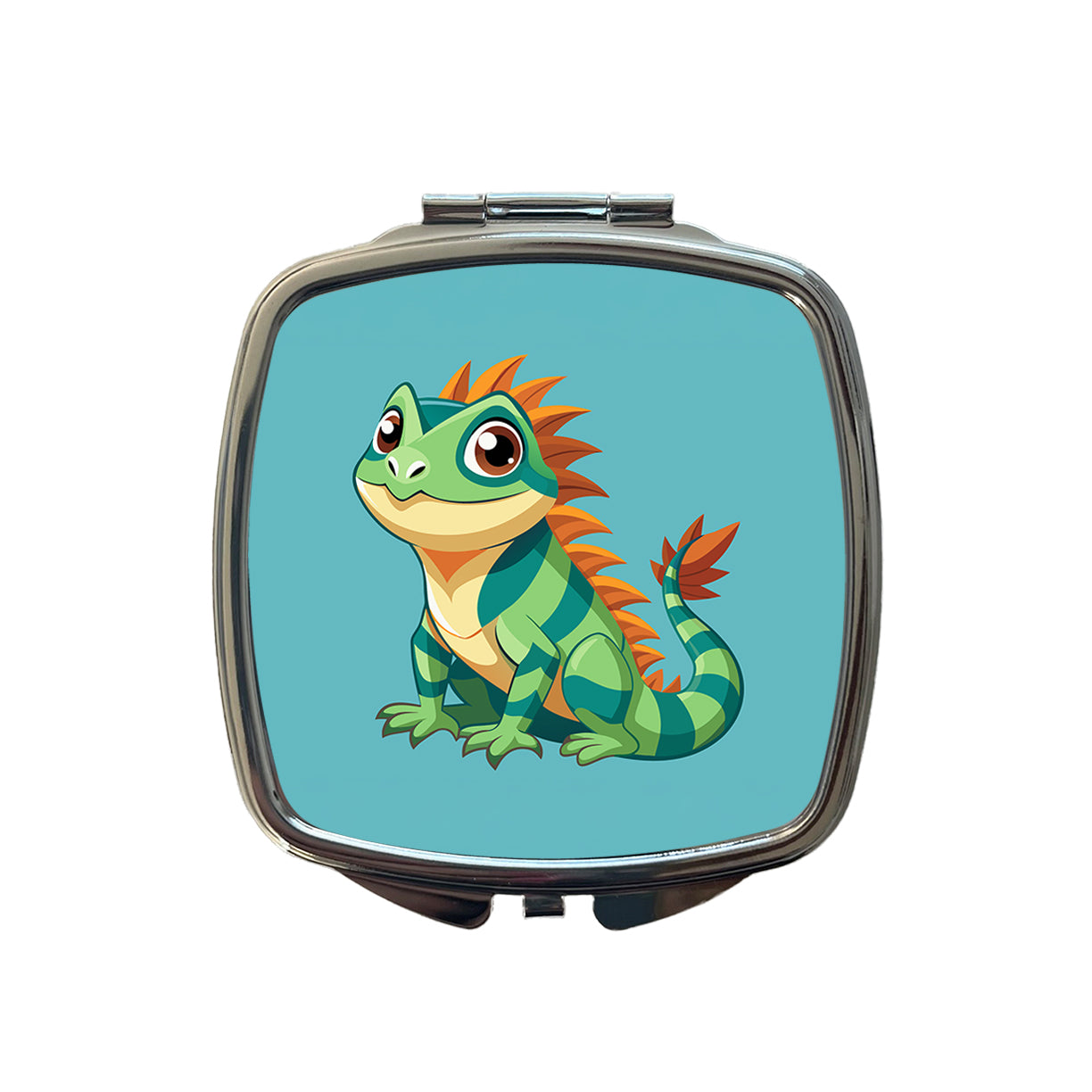 Iguana Lizard Cute Small Travel Purse Handbag Pocket Makeup Compact Mirror