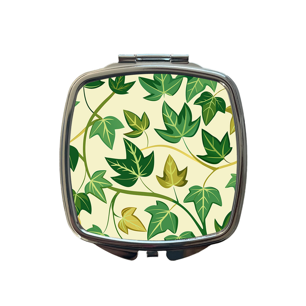 Ivy Vines Pattern Small Travel Purse Handbag Pocket Makeup Compact Mirror