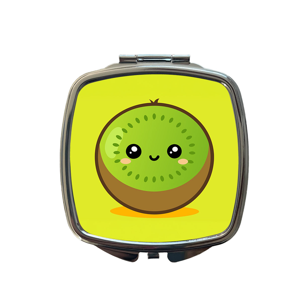 Kiwi Cute Happy Fruit Small Travel Purse Handbag Pocket Makeup Compact Mirror