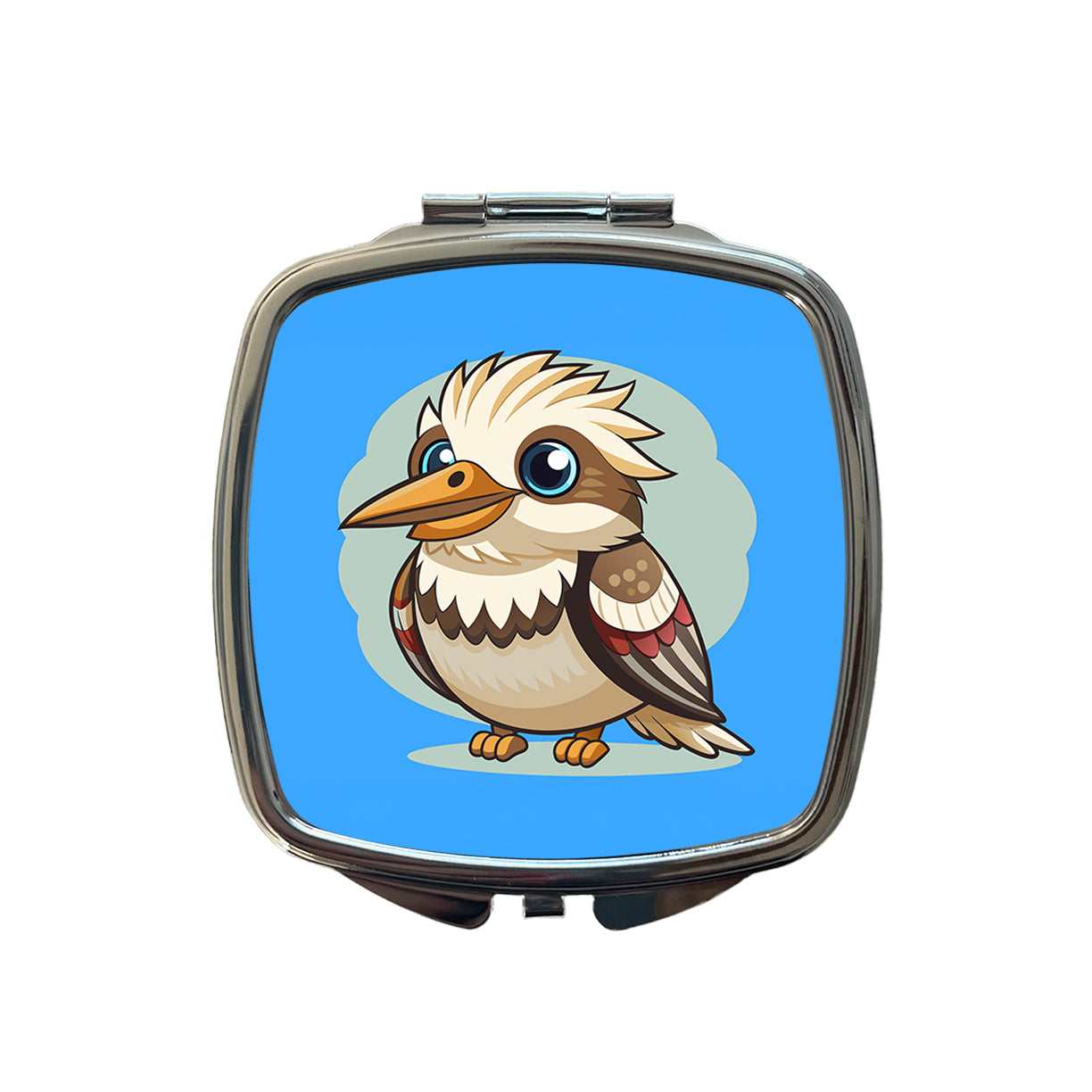 Kookaburra Bird Cute Small Travel Purse Handbag Pocket Makeup Compact Mirror