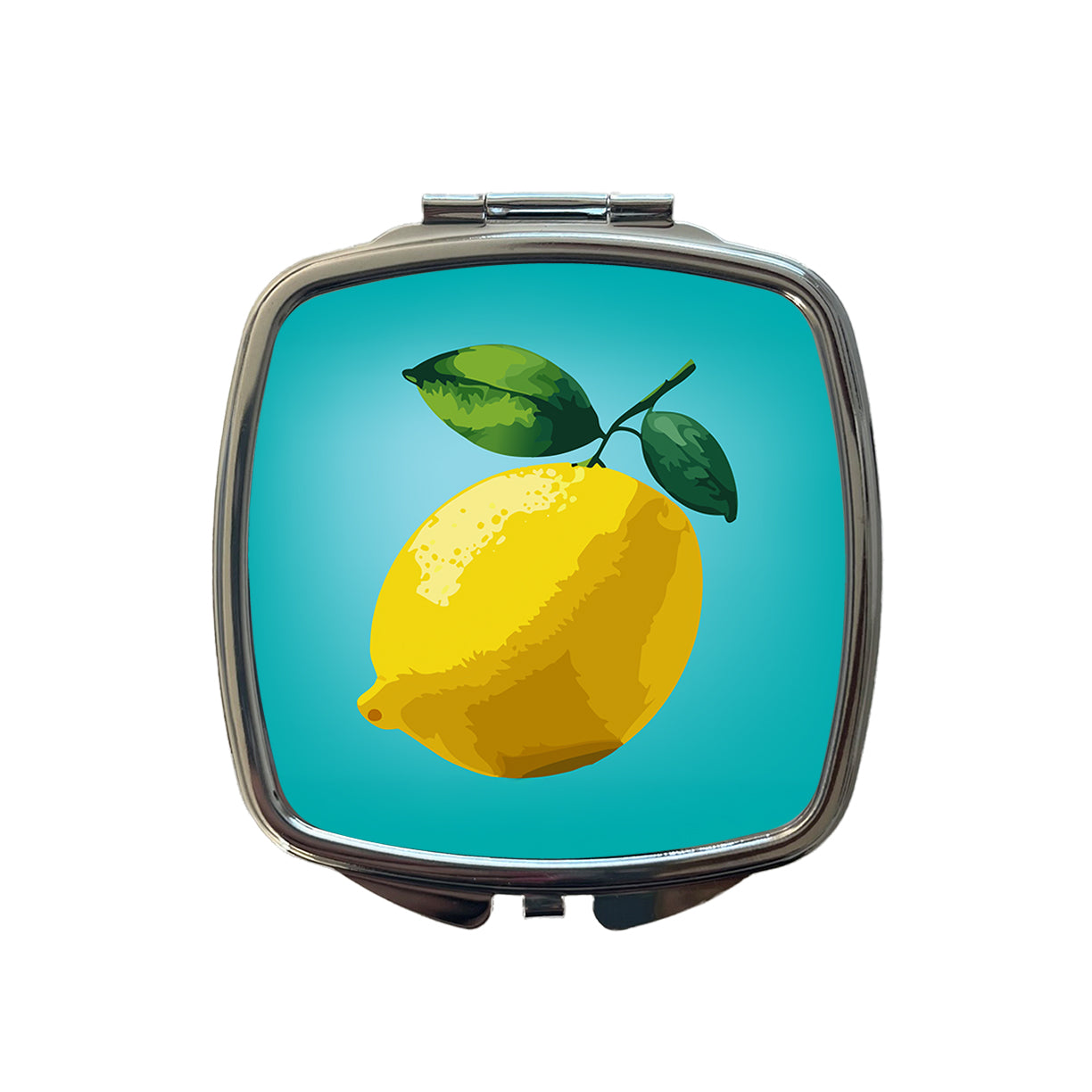 Lemon Fruit Citrus Small Travel Purse Handbag Pocket Makeup Compact Mirror