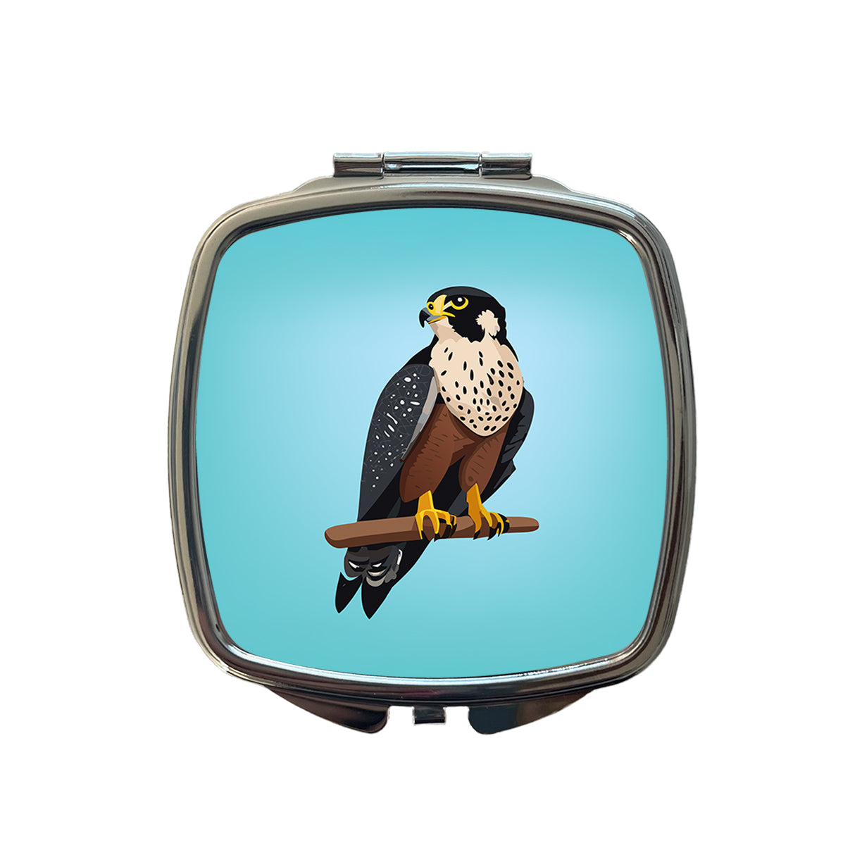 Peregrine Falcon Bird Small Travel Purse Handbag Pocket Makeup Compact Mirror