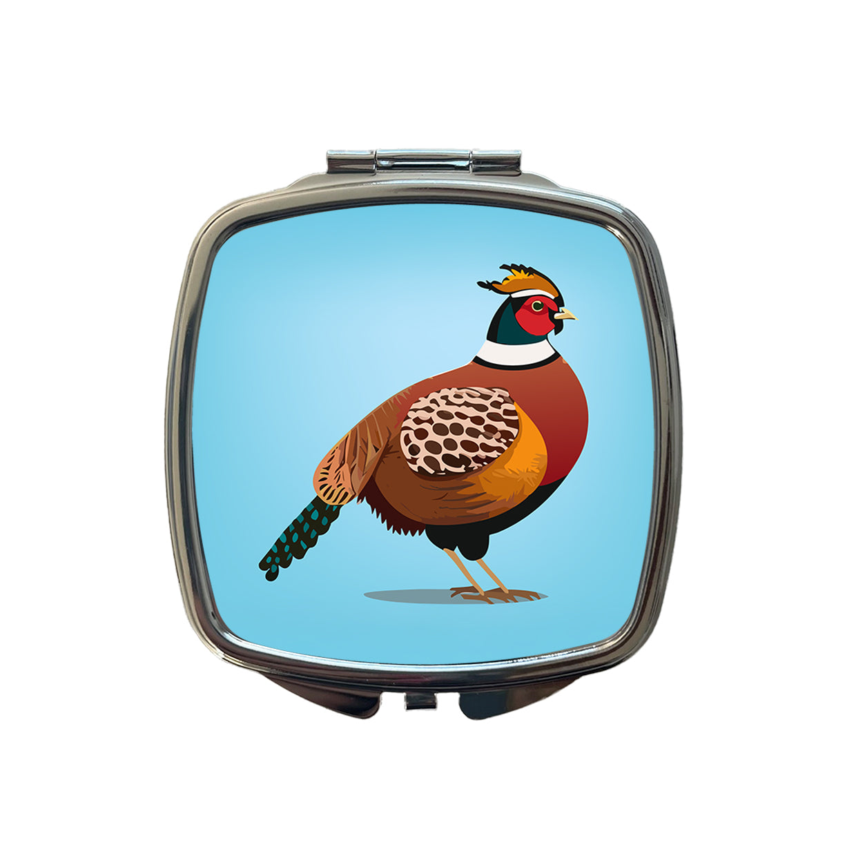 Pheasant Bird Hunting Small Travel Purse Handbag Pocket Makeup Compact Mirror