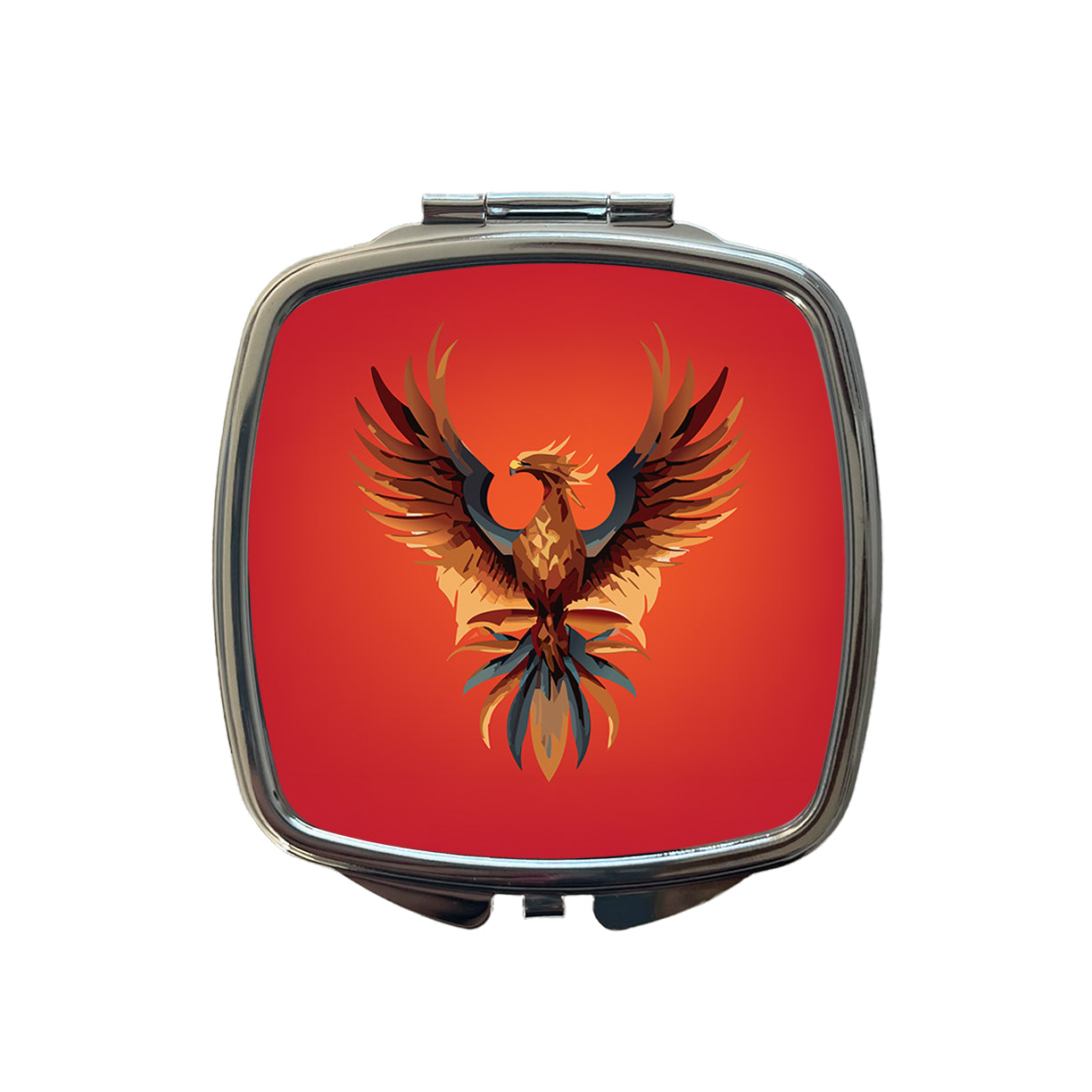 Phoenix Mythical Spiritual Bird Small Travel Purse Handbag Pocket Makeup Compact Mirror