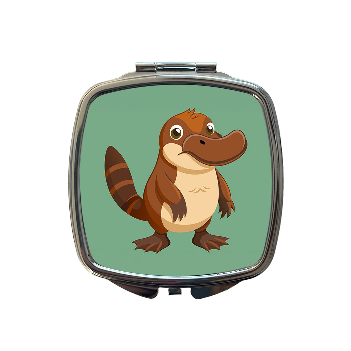 Platypus Cute Small Travel Purse Handbag Pocket Makeup Compact Mirror