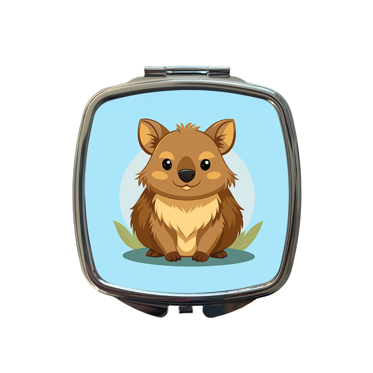 Quokka Cute Australian Animal Small Travel Purse Handbag Pocket Makeup Compact Mirror