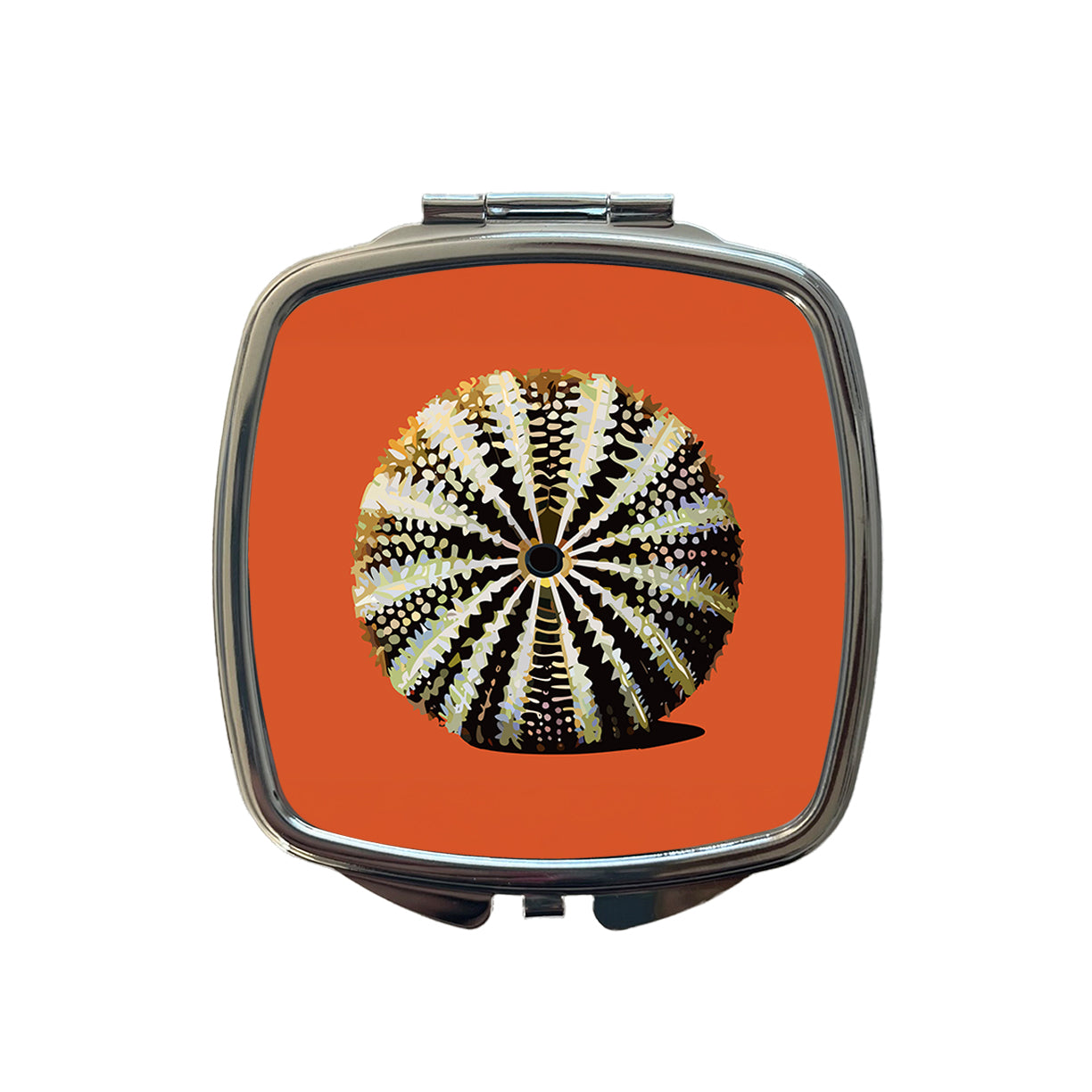 Sea Urchin Ocean Animal Echinoderm Small Travel Purse Handbag Pocket Makeup Compact Mirror