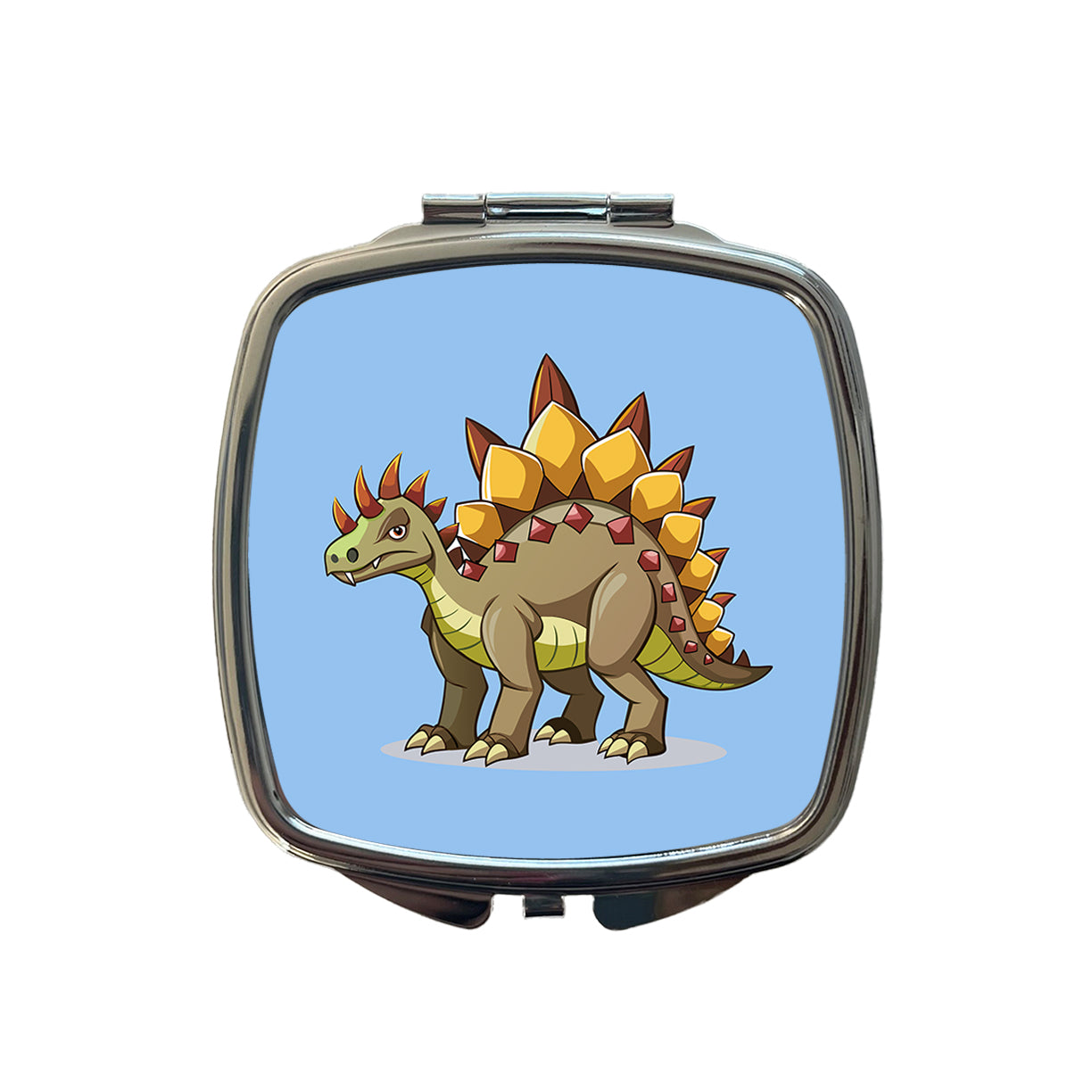 Stegosaurus Dinosaur Small Travel Purse Handbag Pocket Makeup Compact Mirror