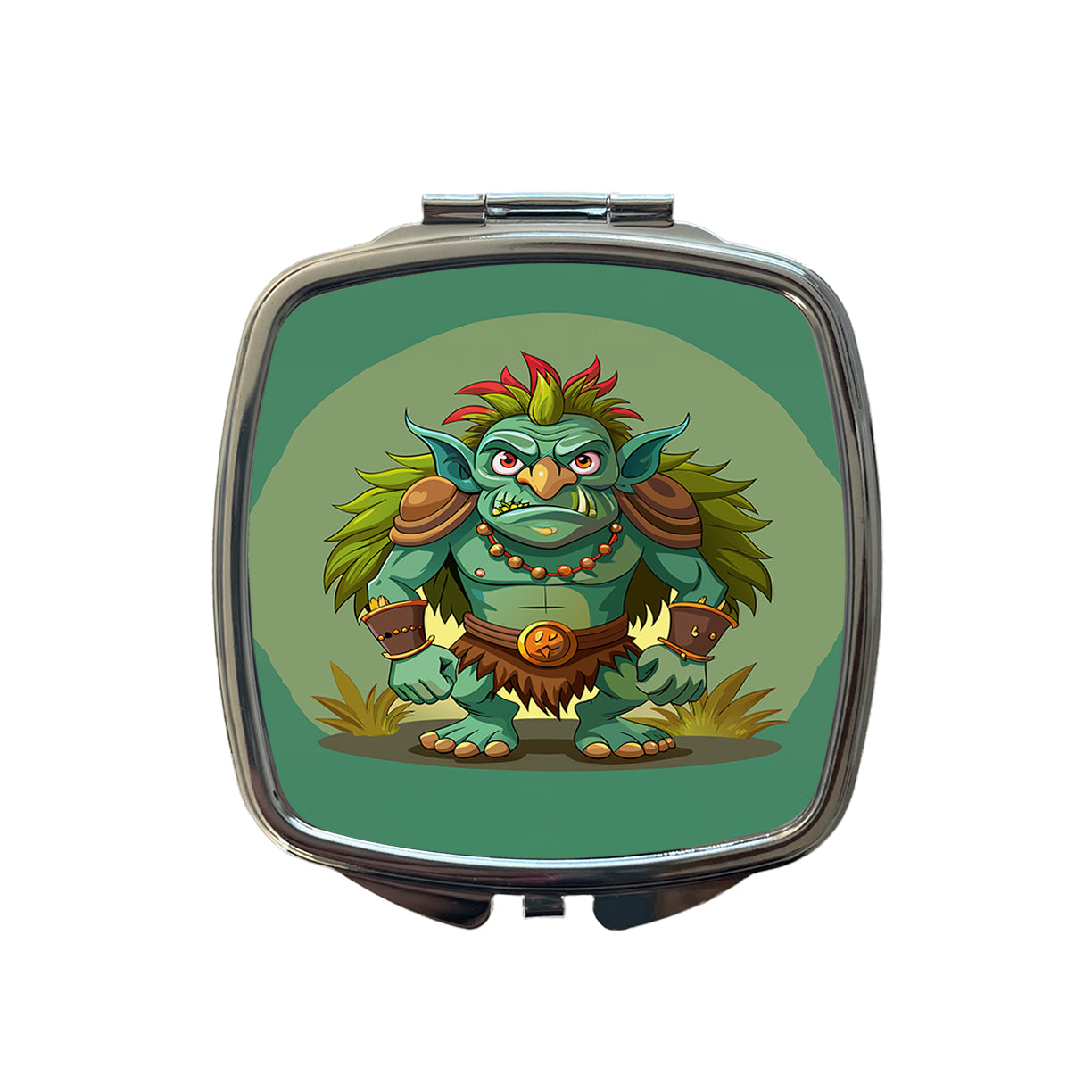 Troll Ogre Ugly Small Travel Purse Handbag Pocket Makeup Compact Mirror