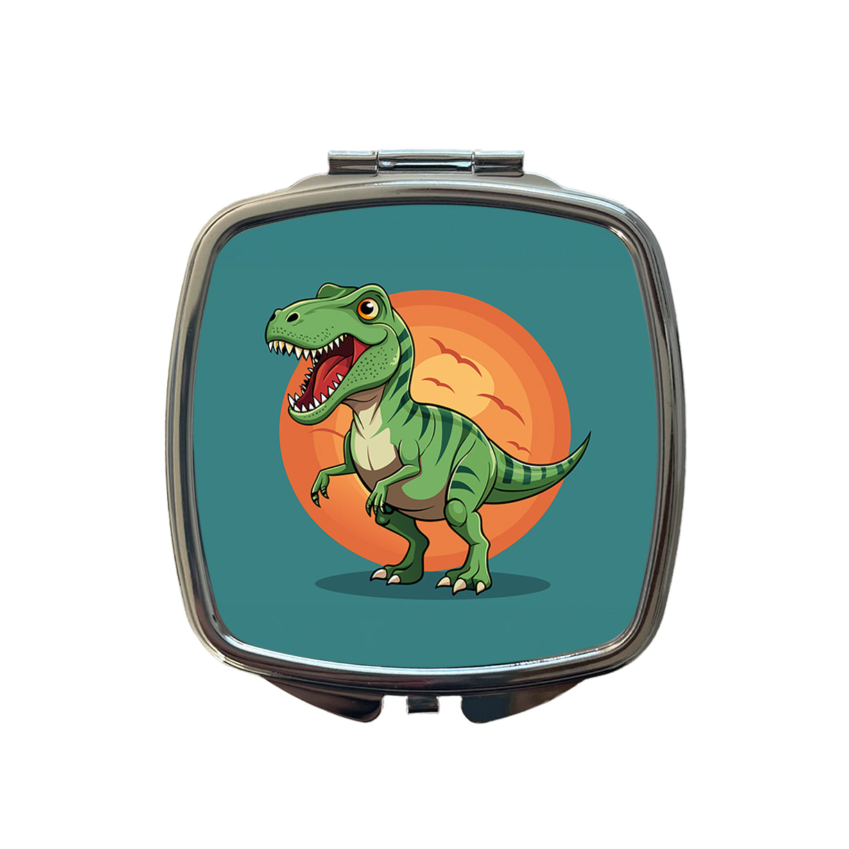 Tyrannosaurus T-Rex Dinosaur Small Travel Purse Handbag Pocket Makeup Compact Mirror