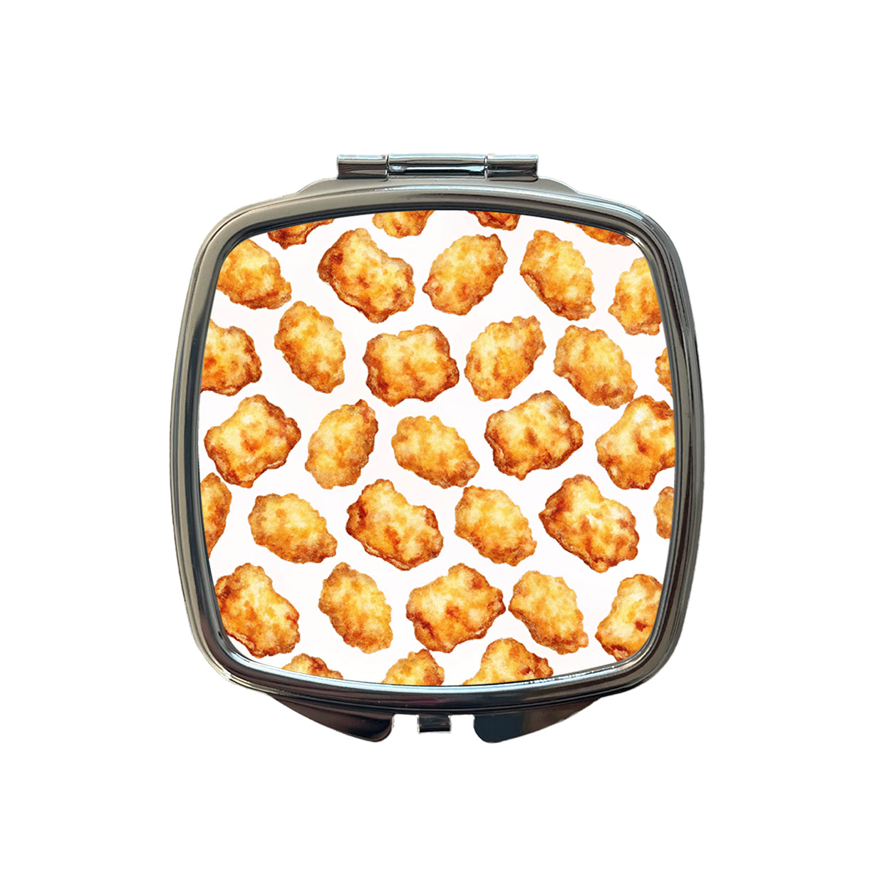 Chicken Nuggets Funny Small Travel Purse Handbag Pocket Makeup Compact Mirror
