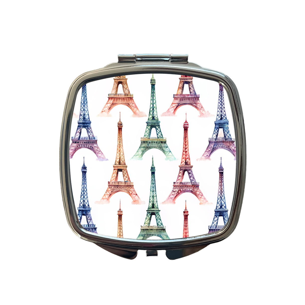 Eiffel Towers Paris City Beautiful Small Travel Purse Handbag Pocket Makeup Compact Mirror