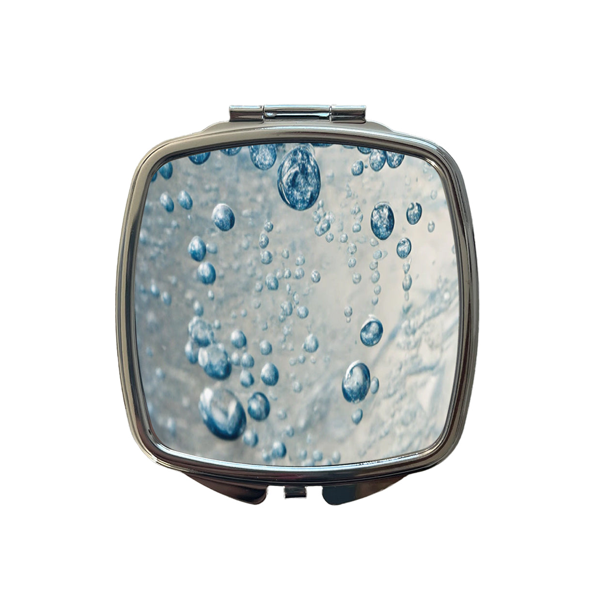 Water Liquid Closeup Funny Small Travel Purse Handbag Pocket Makeup Compact Mirror