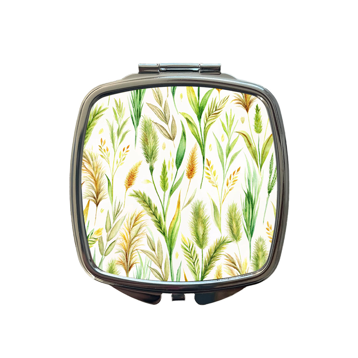 Wild Grasses Small Travel Purse Handbag Pocket Makeup Compact Mirror