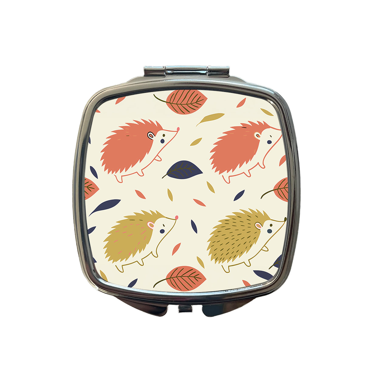 Scattered Hedgehogs Cute Small Travel Purse Handbag Pocket Makeup Compact Mirror