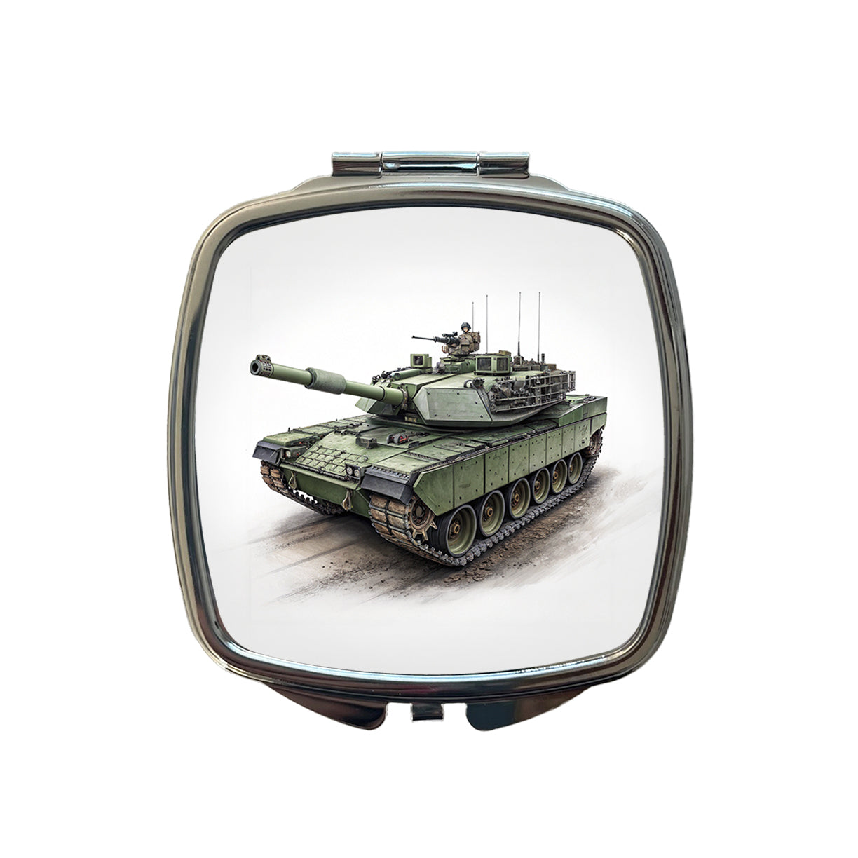 M1 Abrams US Main Battle Tank Small Travel Purse Handbag Pocket Makeup Compact Mirror