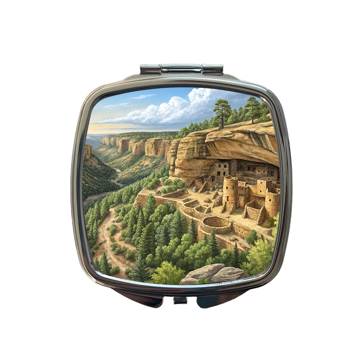 Mesa Verde National Park Colorado Small Travel Purse Handbag Pocket Makeup Compact Mirror
