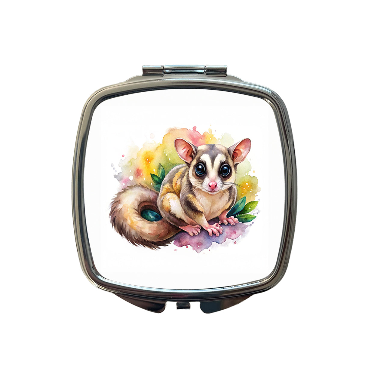 Sugar Glider Watercolor Small Travel Purse Handbag Pocket Makeup Compact Mirror